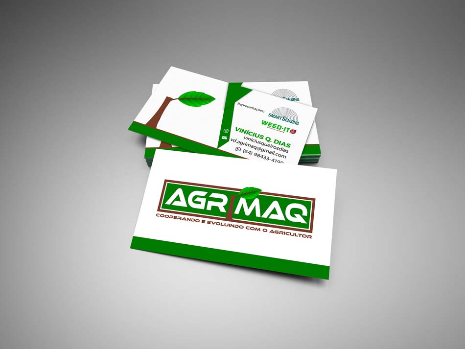 Criação de cartão de visita para empresa de Tecnologias Agrícolas