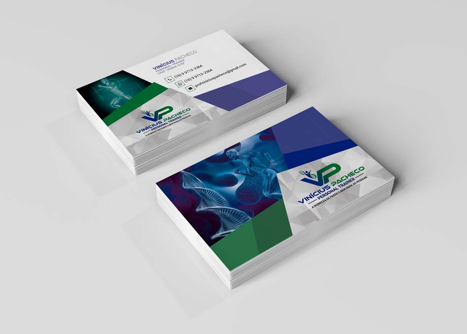 Criação de cartão de visita para personal trainer