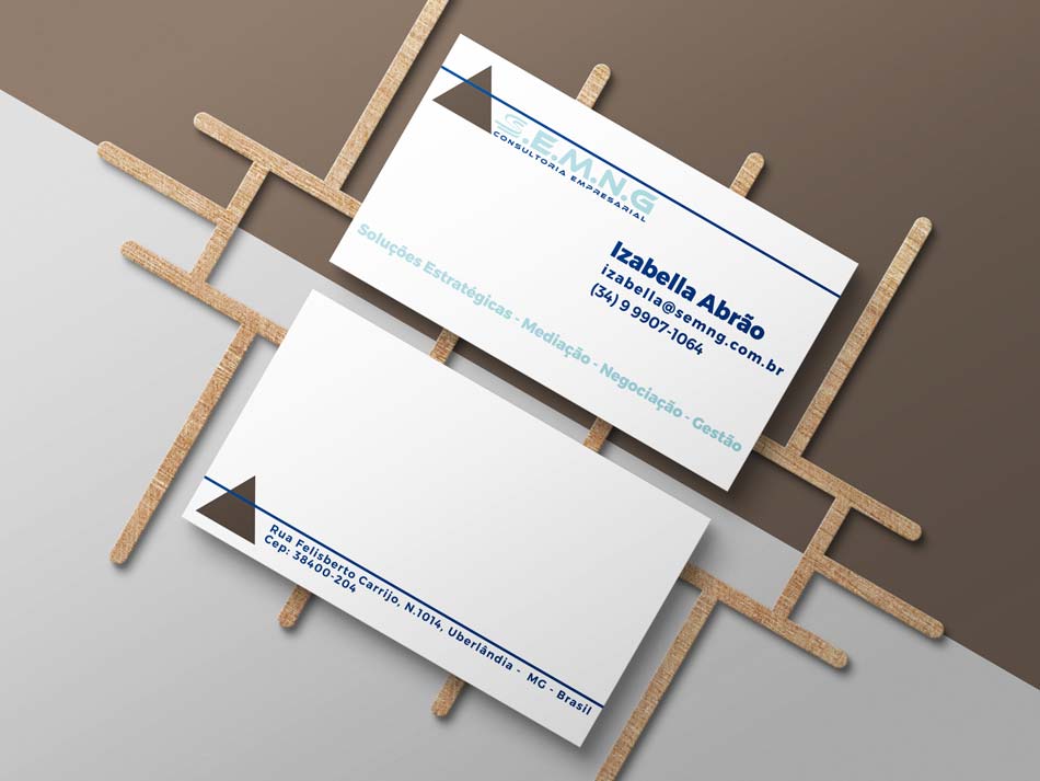 Criação de Cartão de Visita para empresa de consultoria empresarial