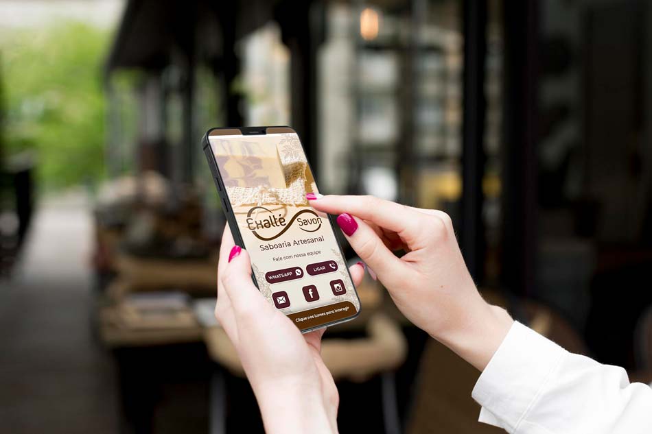 Criação de cartão digital para empresa de saboaria artesanal