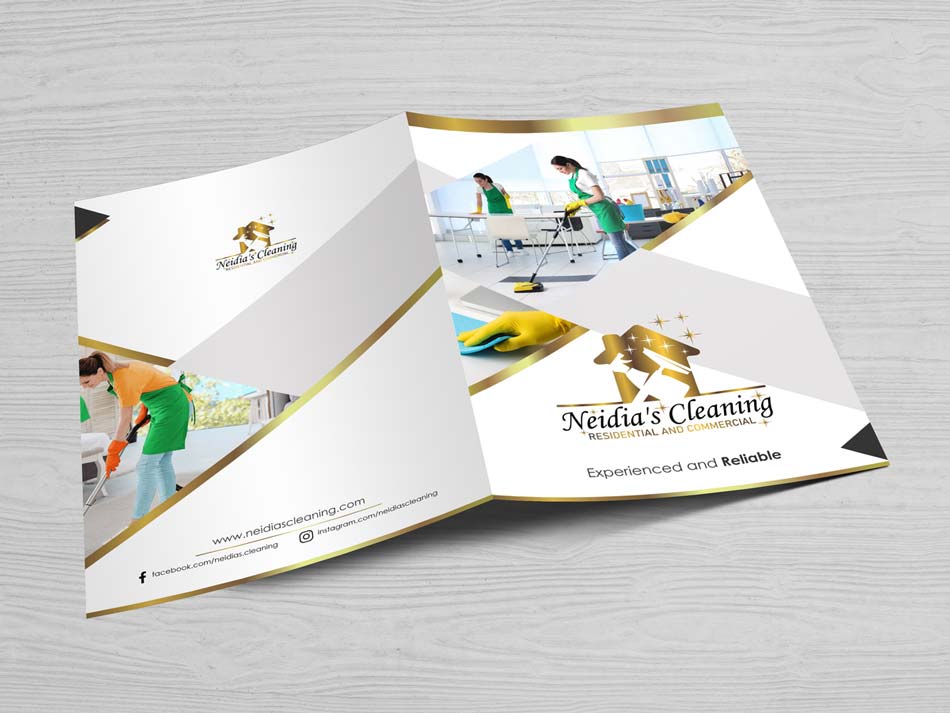 Criação de pasta para empresa de limpeza