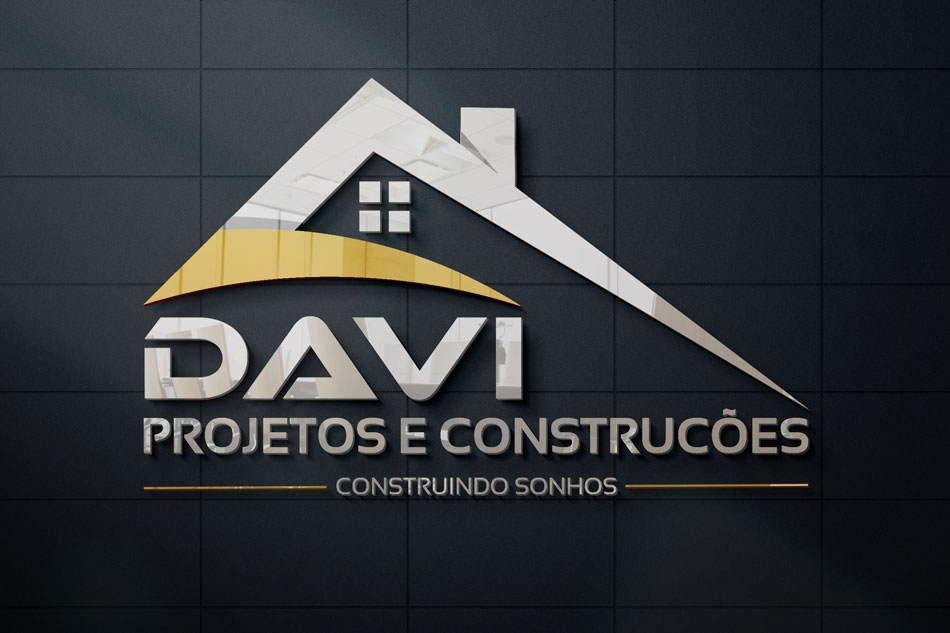 Criação de logo para empresa de projetos e construções