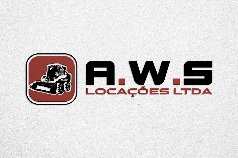 Criação de logotipo para empresa de locação de máquinas