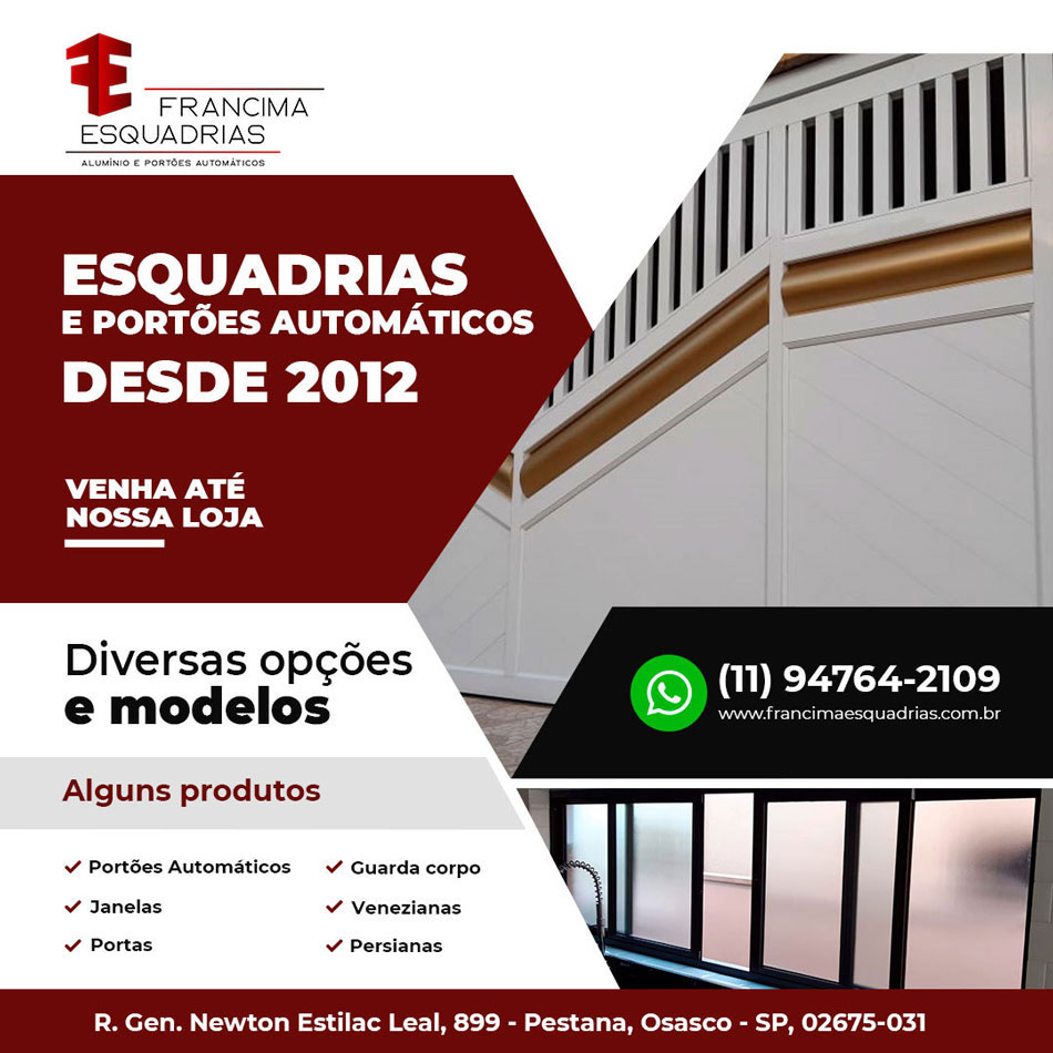 Arte para divulgação para empresa de vendas de esquadrias