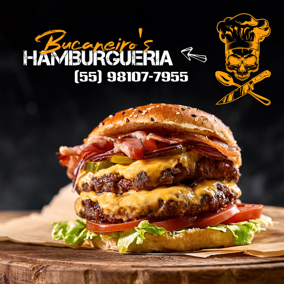 Criação de arte para post ou fedd para hambuergueria