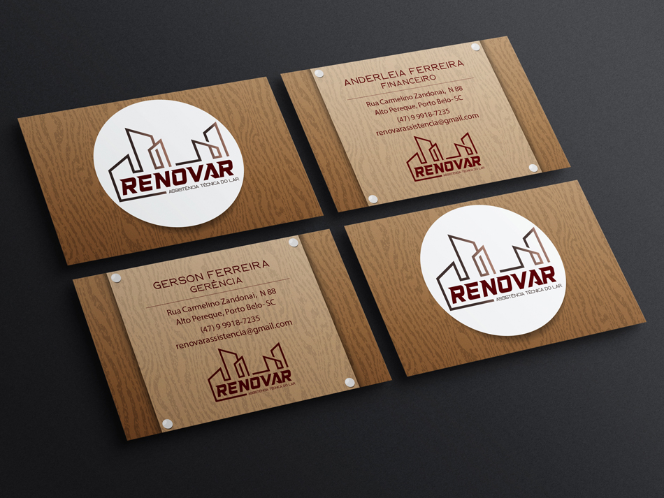 Criação de cartão de visita para empresa de assistência técnica do lar