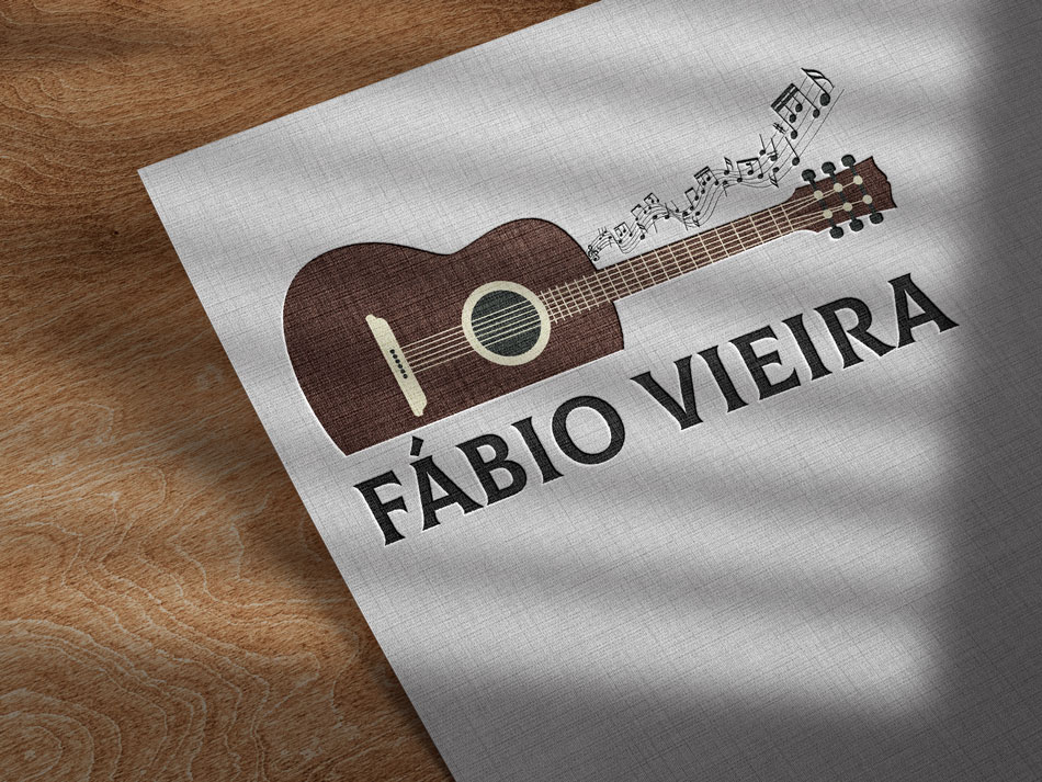 Criação de logo para professor de violão