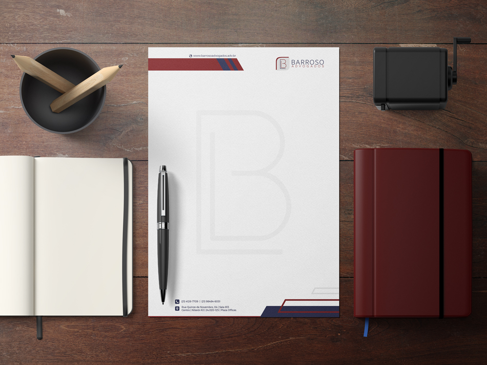 Criação de papel timbrado para advogado trabalhista