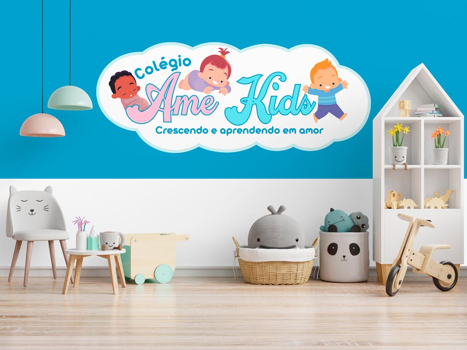 Criação de logo para colégio infantil e berçário