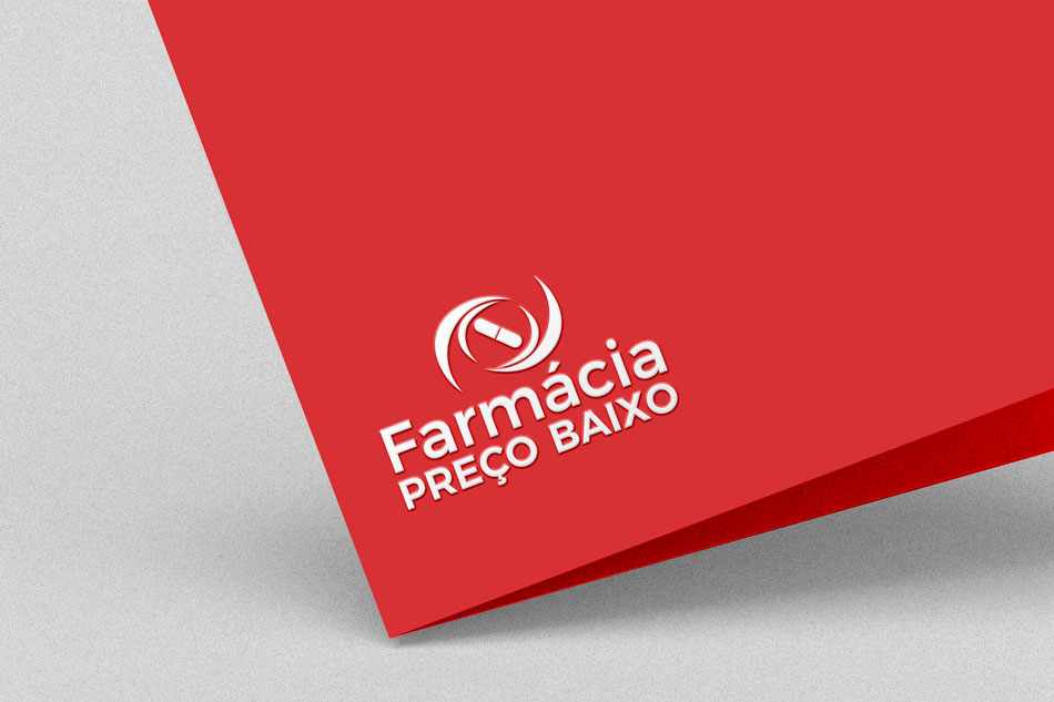 Criação de logomarca para farmácia de preço popular