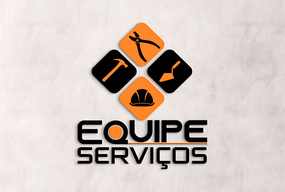 Criação de logotipo para empresa de serviços na área de construção civil