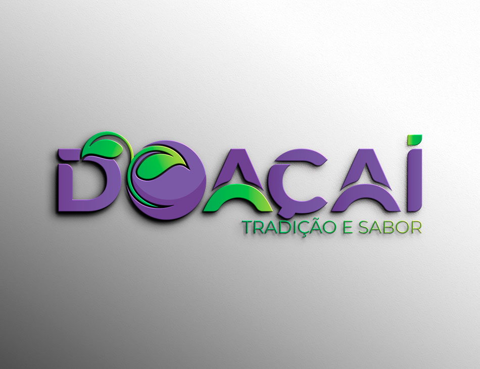 Criação de logotipo para indústria de produção de açaí