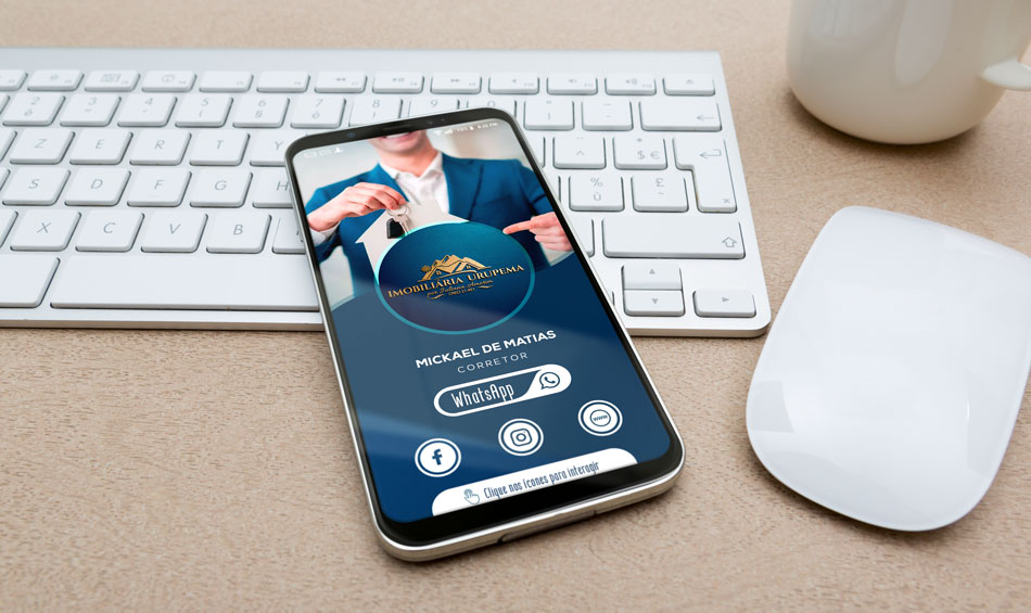 Criação de cartão digital interativo para imobiliária e corretor de imóveis